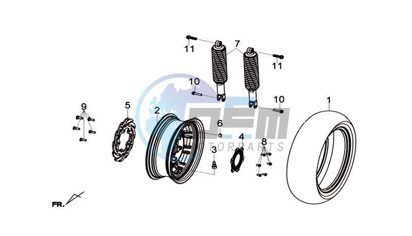 REAR WHEEL - REAR SUSPENSION