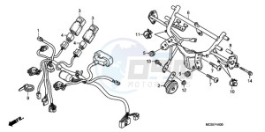 ST1300A9 CH / ABS MME - (CH / ABS MME) drawing COWL STAY