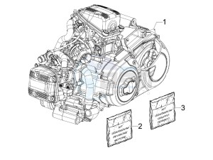 GP 800 Centenario drawing Engine assembly