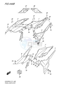 GSX-250 RA drawing FRAME LOWER COVER (GW250RAZL8 P21)