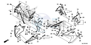 CBR650FE CBR650FE 2ED - (2ED) drawing LOWER COWL