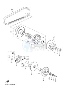 YFZ50 (BW43) drawing CLUTCH