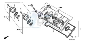 CB600F9 France - (F / CMF) drawing CYLINDER HEAD COVER