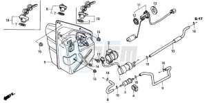 NSS250 JAZZ drawing FUEL TANK