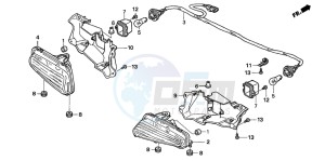 TRX500TM drawing TAILLIGHT