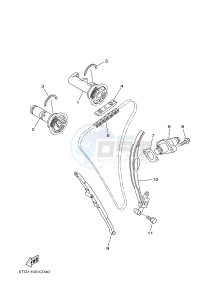 YFZ450 YFZ450D (1PD5 1PD6) drawing CAMSHAFT & CHAIN