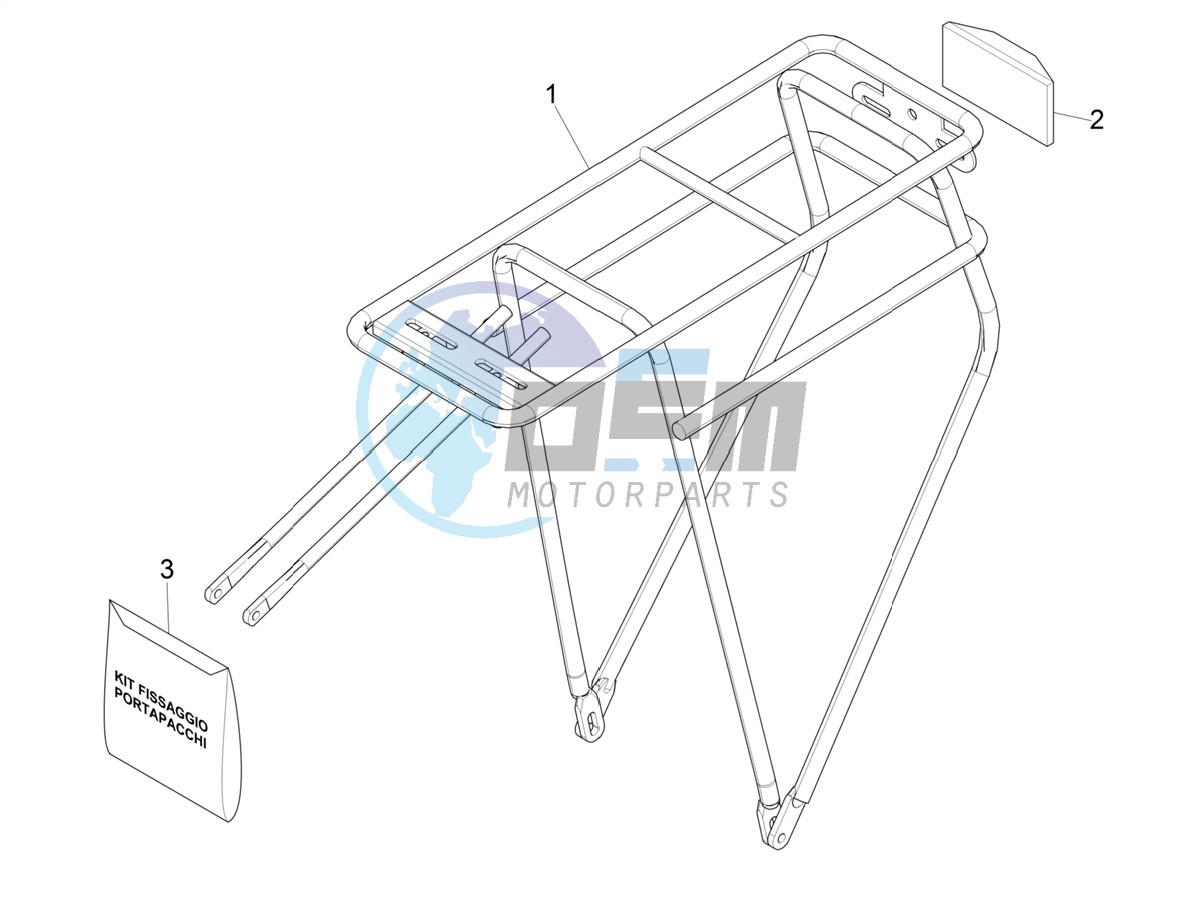 Rear luggage rack