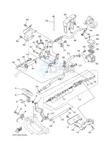 XV1900A MIDNIGHT STAR (1CR4) drawing REAR MASTER CYLINDER