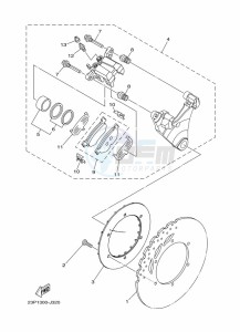 XT1200ZE XT1200ZE SUPER TENERE ABS (BP9C) drawing REAR BRAKE CALIPER