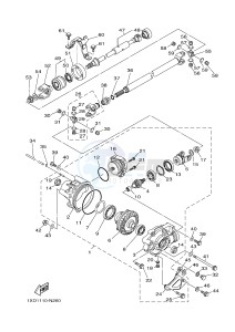 YXM700E YXM700PF VIKING (1XPH) drawing FRONT DIFFERENTIAL