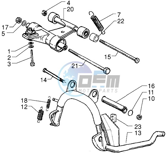 Central Stand swinging arm