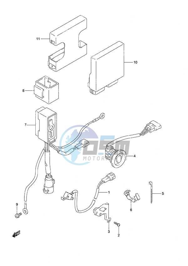 PTT Switch/Engine Control Unit