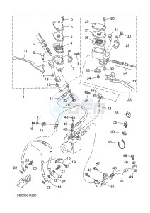 YP400RA X-MAX 400 ABS X-MAX (1SDE 1SDE 1SDE 1SDE) drawing STEERING HANDLE & CABLE