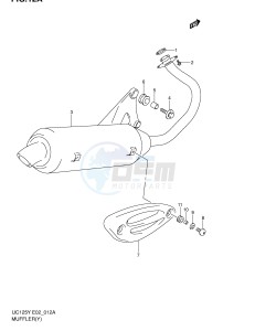 UC125 (E2) drawing MUFFLER (MODEL Y)