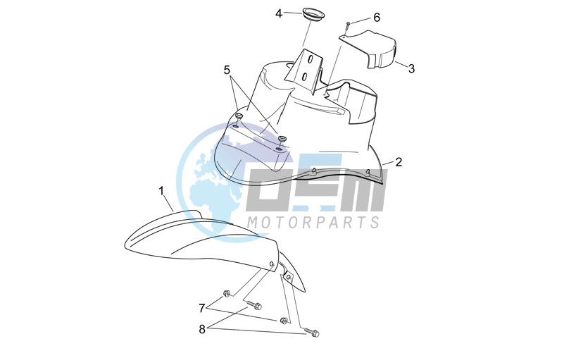 Front body V - Front mudguard