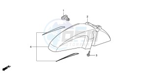 SH125S drawing FRONT FENDER