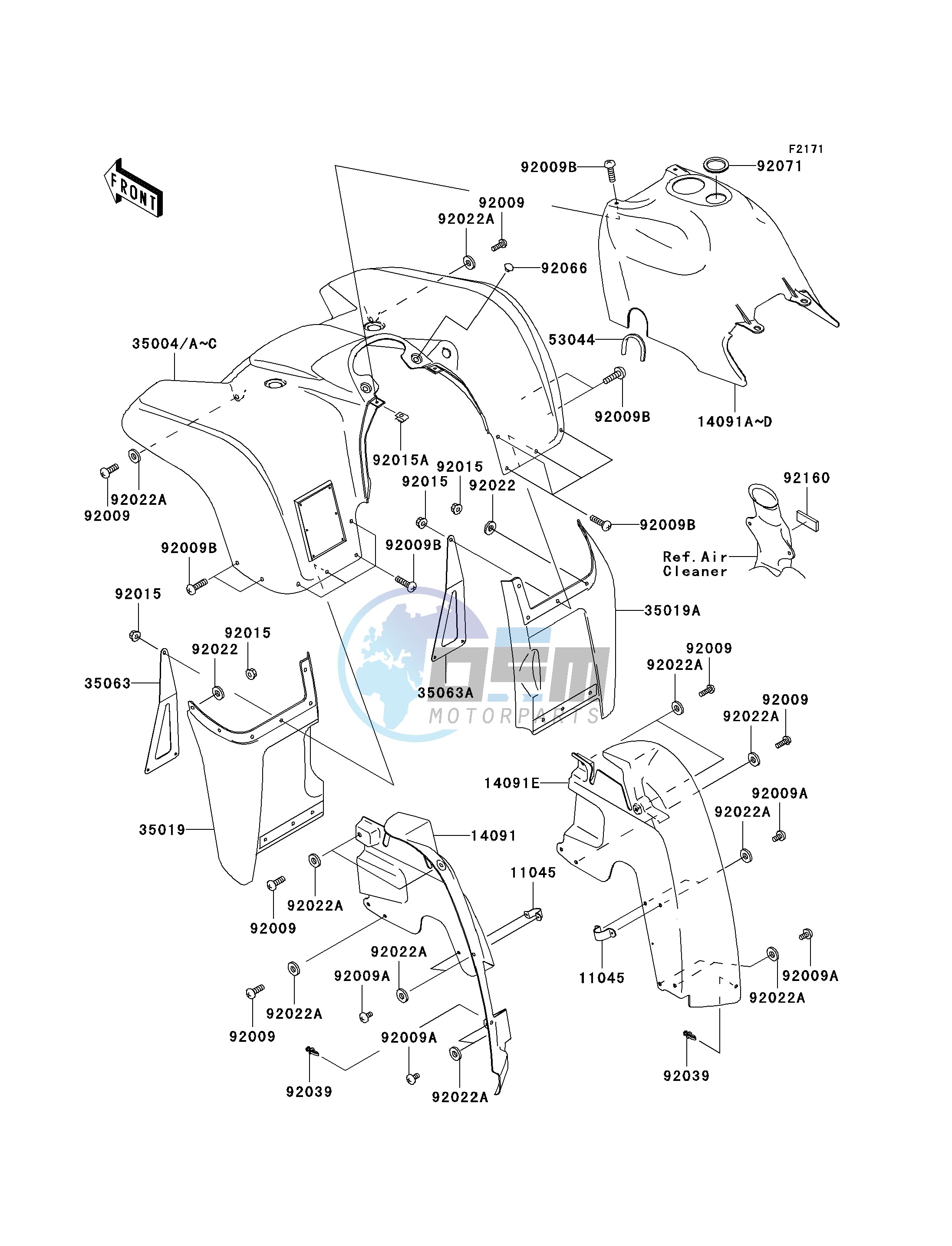 FRONT FENDER-- S- -