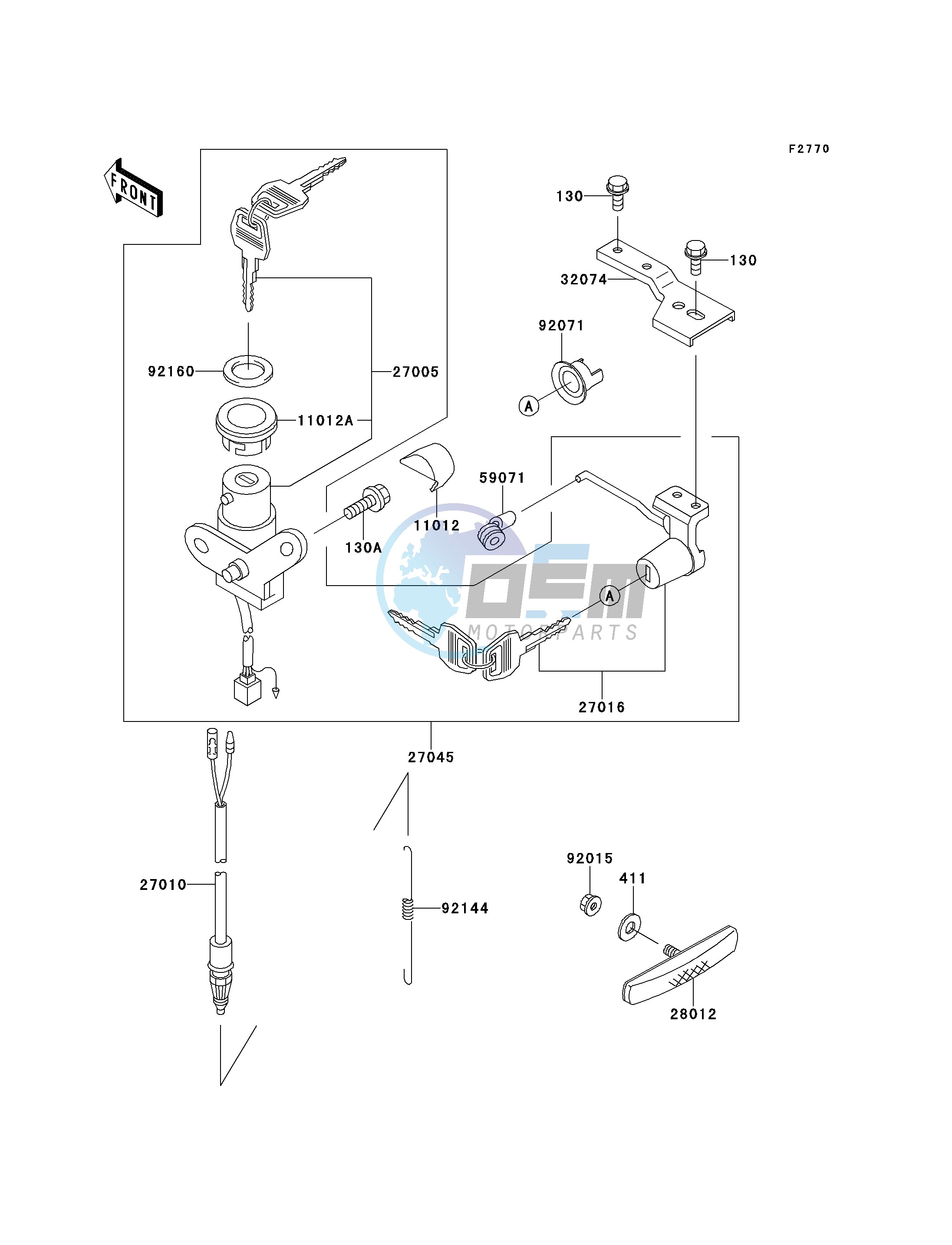 IGNITION SWITCH-- AN110-D2- -