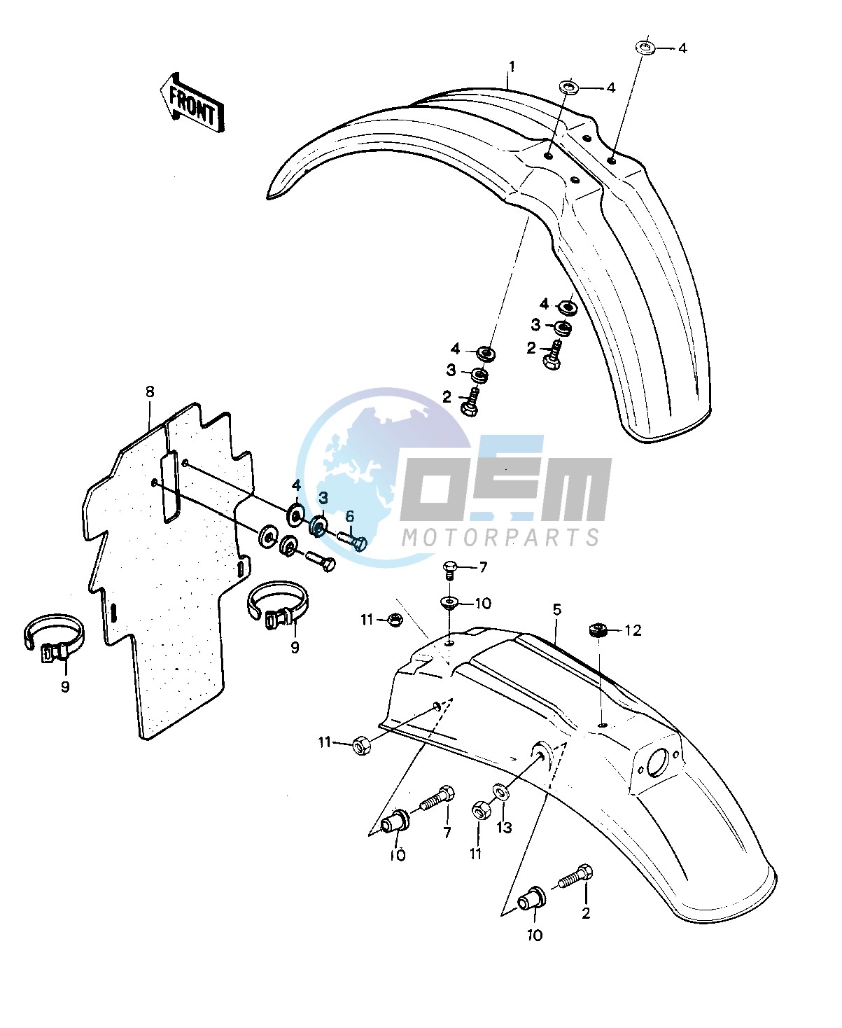 FENDERS -- 81KDX250-B1- -