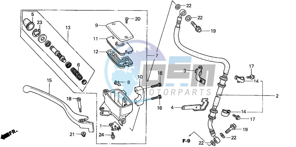 FR. BRAKE MASTER CYLINDER