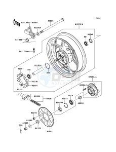 ER-6n ER650A6S GB XX (EU ME A(FRICA) drawing Rear Hub