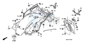 ST1300A9 ED / ABS MME drawing REAR FENDER