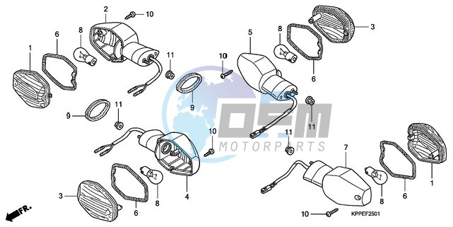 WINKER (CBR125RW7/RW9/RWA)