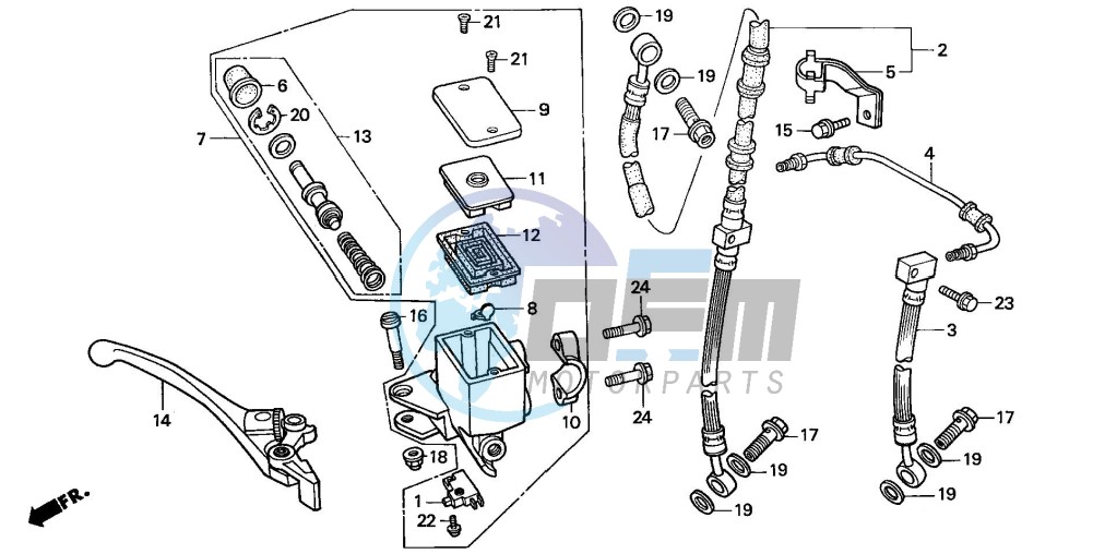 FRONT BRAKE MASTER CYLINDER (3)