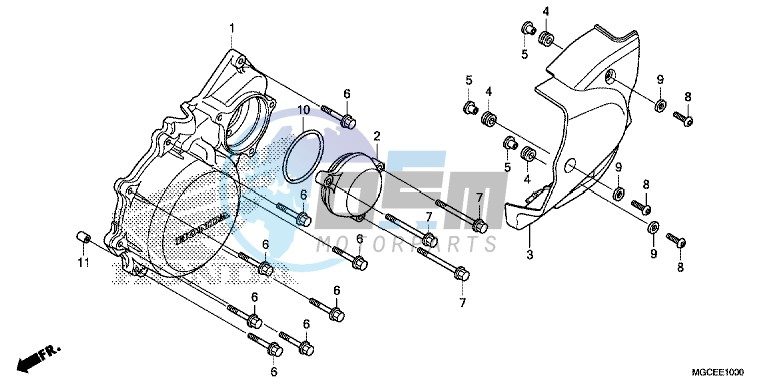 LEFT CRANKCASE COVER