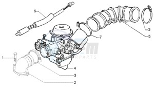 Liberty 50 4t RST ptt (F) France drawing Carburettor