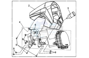 QUADRAIDER 600 drawing DASHBOARD / SPEEDOMETER CABLE / WIRING HARNASS