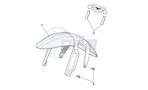 Griso V 1100 IE IE drawing Front mudguard