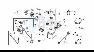 CRUISYM 300 (LV30W1Z1-EU) (L9) drawing ELECTRIC PARTS