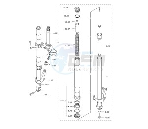 FZ8-N 800 drawing FRONT FORK