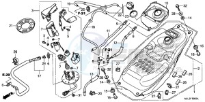 NC700XDE NC700XD 2ED - (2ED) drawing FUEL TANK/ FUEL PUMP