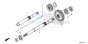 TRX420TED TRX420 Europe Direct - (ED) drawing FINAL SHAFT