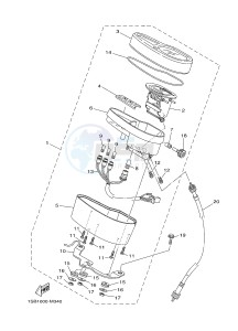 XTZ125E (1SBB) drawing METER