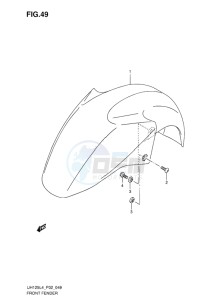 UH125 BURGMAN EU drawing FRONT FENDER