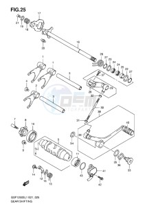 GSF-1250S BANDIT EU drawing GEAR SHIFTING