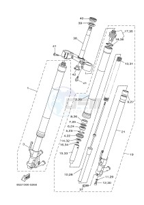 MTN850-A MTN-850-A MT-09 ABS (BS27) drawing FRONT FORK