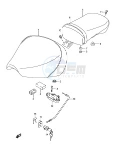 VL125 (E2) drawing SEAT (MODEL K2 K3 K4)