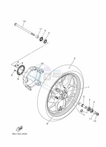 MT-03 MTN320-A (B6W4) drawing FRONT WHEEL