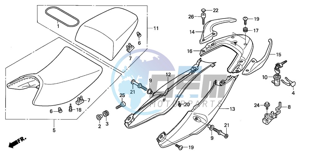 SEAT/SEAT COWL