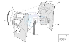 Scarabeo 50 4t 2v e2 drawing Front body III