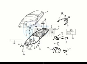 JET X 125 (XH12WW-EU) (E5) (M1) drawing SEAT - REAR GRIP