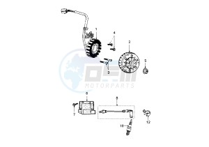 JET FORCE - 50 cc drawing FLYWHEEL MAGNETO