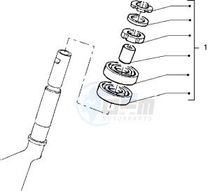 X9 250 drawing Steering ball bearings assy