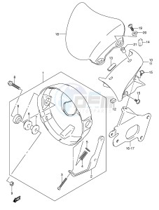 SV1000 (E2) drawing HEADLAMP HOUSING (SV1000 U1 U2 K5)