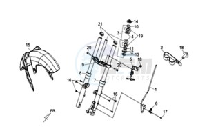 WOLF 125 SBN drawing FRONT FORK / STEERING HEAD BEARING