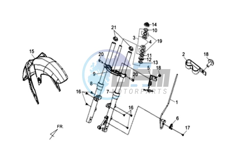 FRONT FORK / STEERING HEAD BEARING